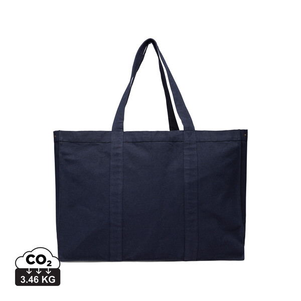 VINGA Grand tote bag en toile recyclée AWARE™ Hilo - Bleu Marine