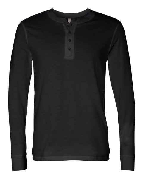 Men's Jersey Long Sleeve Henley - White / S