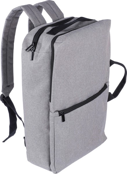 Mochila em poliéster rPET (300D) Mallory - Black