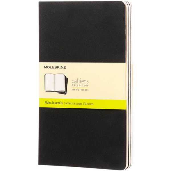 Moleskine Cahier Journal L - plain - Solid Black