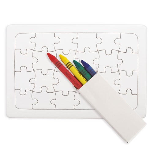 Puzzle + Lápis de Cera