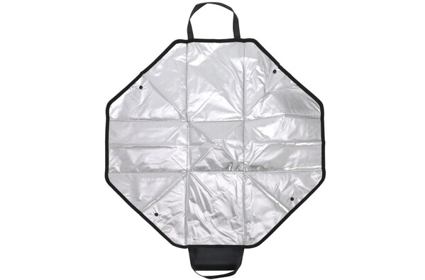 Folded cooler bag & picnic mat - Black