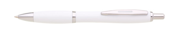 Osta ballpoint pen, chrome details, blue refill - White