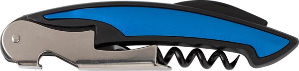 Couteau de sommelier Rosaura | Inox | Tire-bouchon à 5 anneaux - bleu cobalt