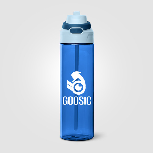 Gourde Lynk en rPET à paille rabattable – 830 ml
