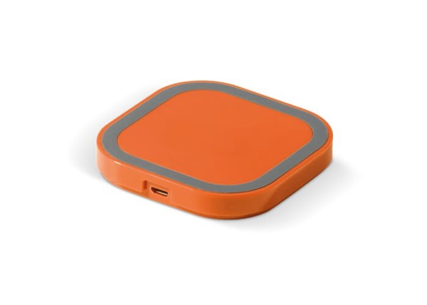 Basic trådløs opladningsplade 5W - Orange