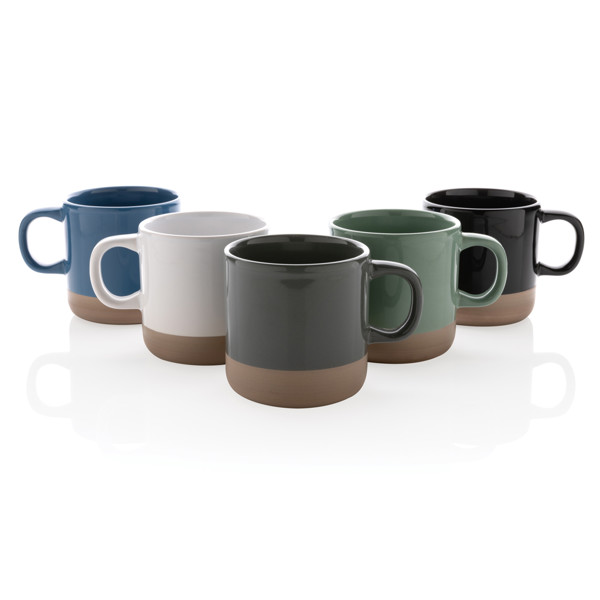 Glazed ceramic mug 300ml - Black