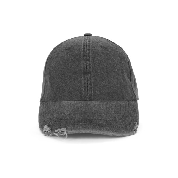 Destroyed Washed Cap - Washed Black
