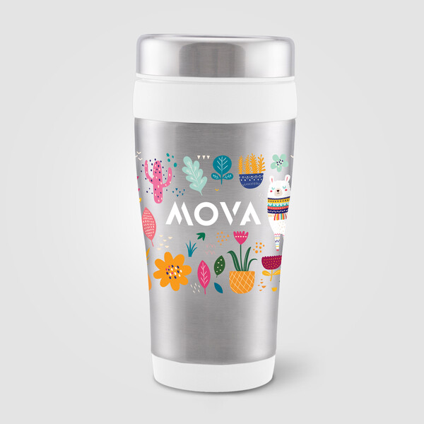 Legend - 475 ml Tumbler en acier inoxydable - Blanc / Sérigraphie
