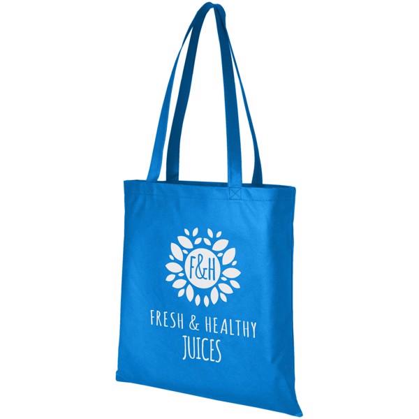 Zeus large non-woven convention tote bag 6L - Process Blue