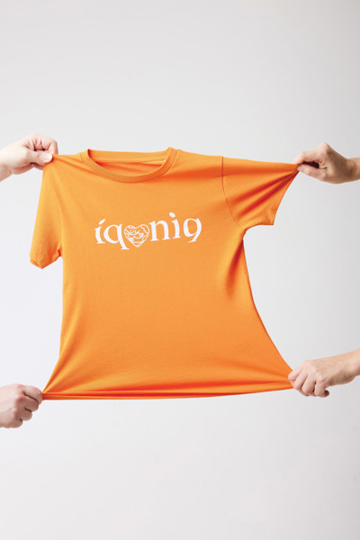 Dětské tričko IQONIQ Koli z recykl. bavlny - Oranžová / 1314