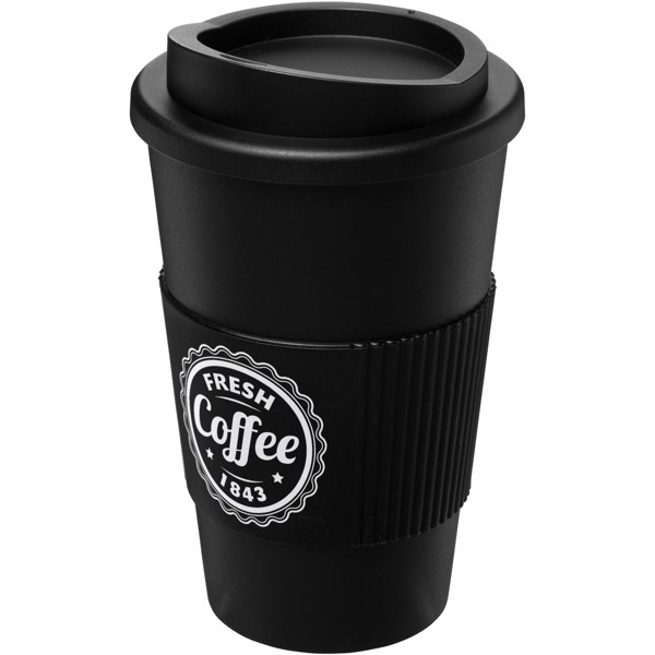 Termoizolačný hrnček s objemom 350 ml a držadlom Americano® - Jednofarebná čierna