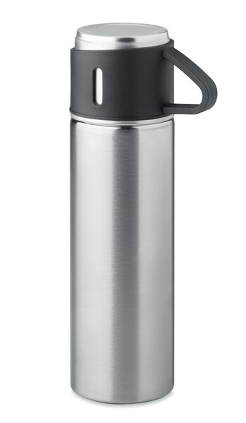 Butelka dwuścienna 420 ml Tonia - Matt Silver