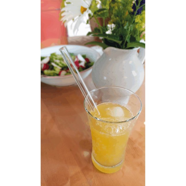 Glas-Strohhalm Drink Smart