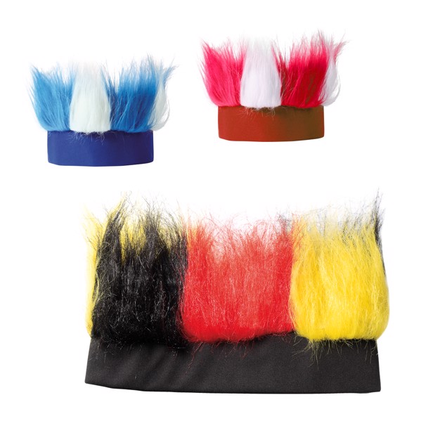 Bandeau "Hairy" - Blanc/Bleu