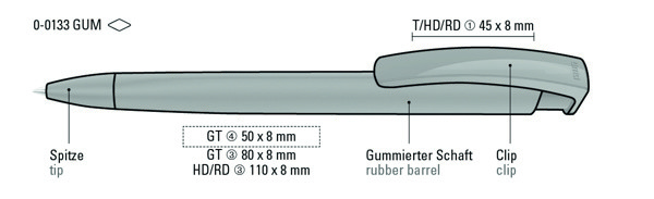 TRINITY GUM guľôčkové pero