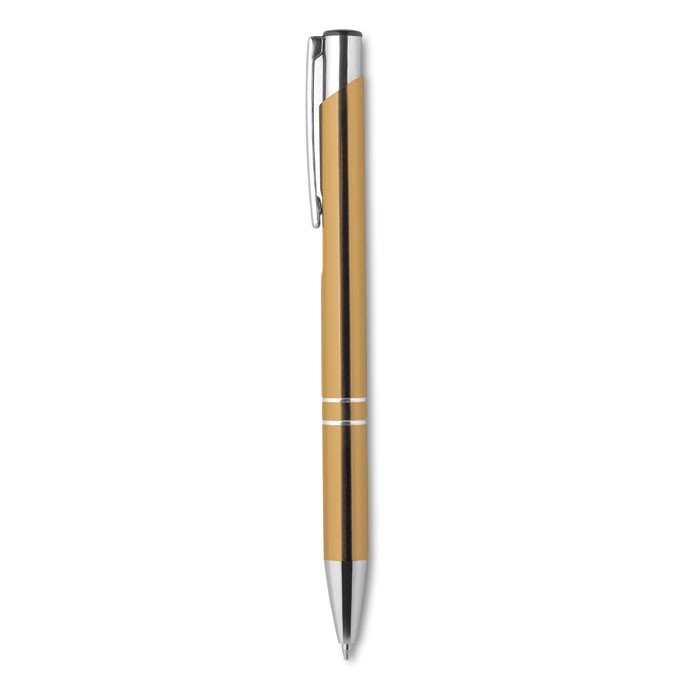 Długopis wciskany Bern - matowy złoty