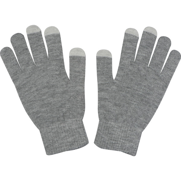 RPET gloves ANITA - Silvergrey