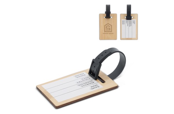 Luggage tag bamboo - Nature