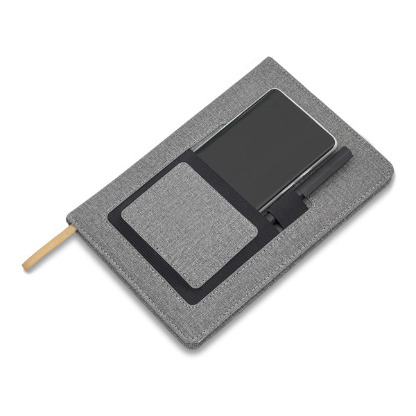 Irun notepad with pocket - Grey