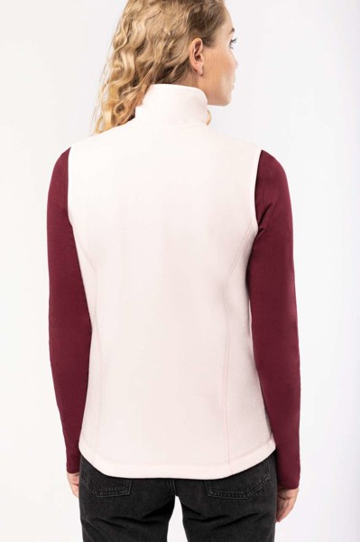 Melodie - Ladies' Microfleece Gilet - White / L