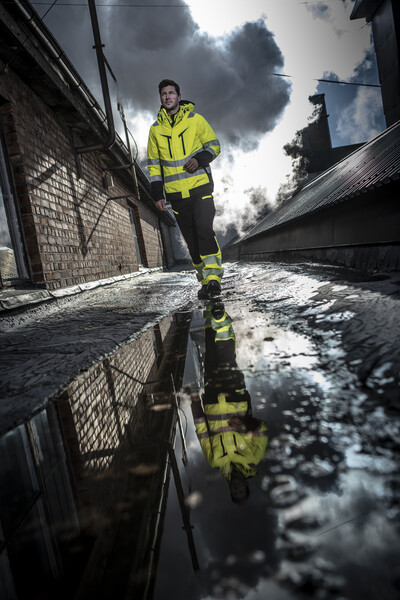 6445 Jacket 3-1 Hi Viz YELLOW/BLACK 4XL