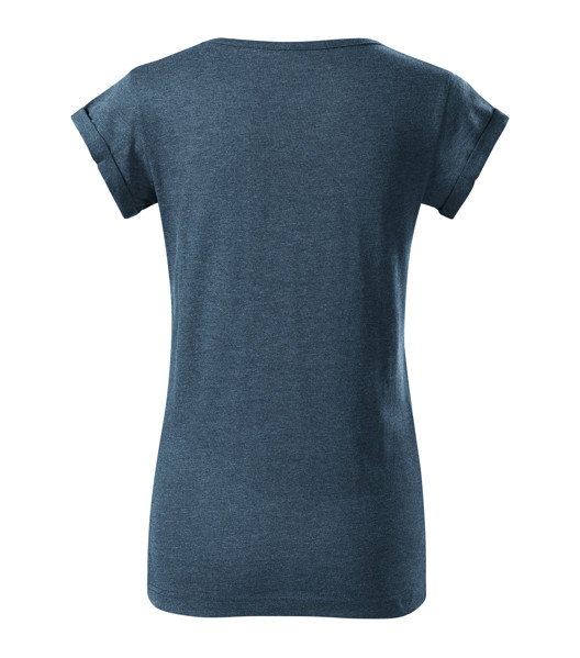 Tričko Dámské Malfini® Fusion - Tmavý Denim Melír / 2XL