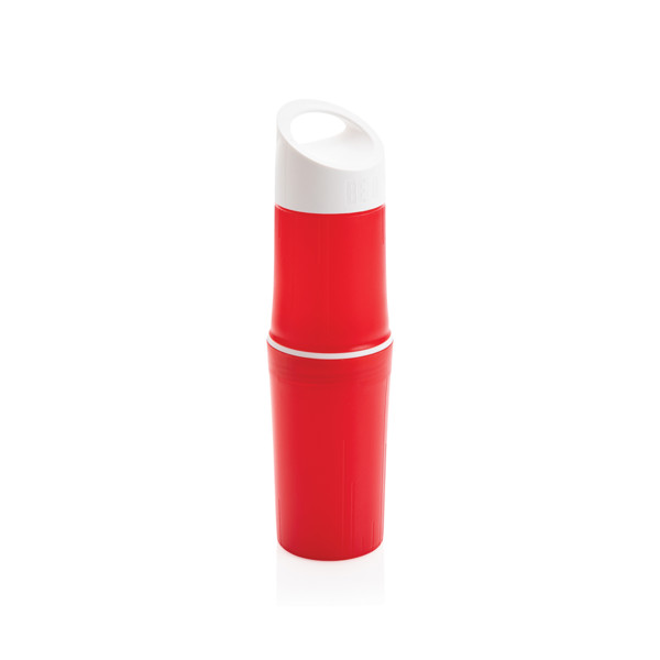 Be O bottle 500ml, sugarcane HDPE, EU made - Red
