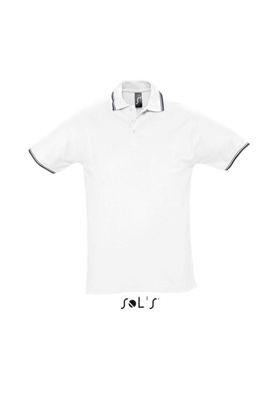 Sol's Practice Men - Polo Shirt - White / Navy / S