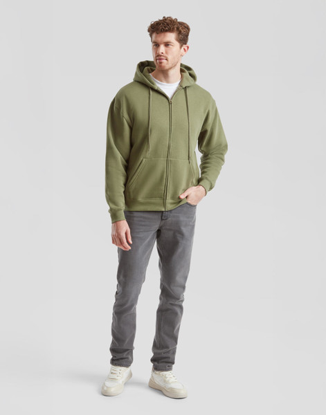 Premium Hooded Zip Sweat - Deep Navy / M