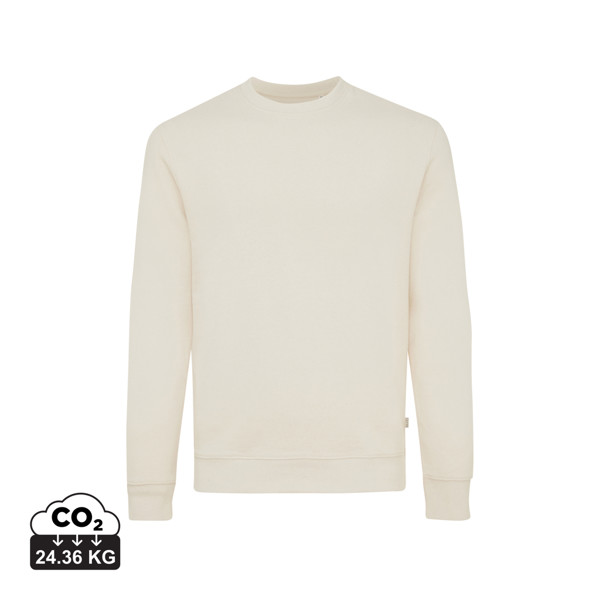 Pull à col rond en coton recyclé non teinté Iqoniq Denali - Natural Raw / XXXL