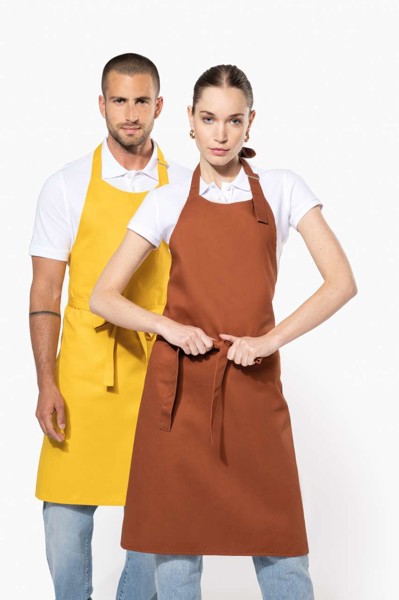 Cotton Apron Without Pocket - White