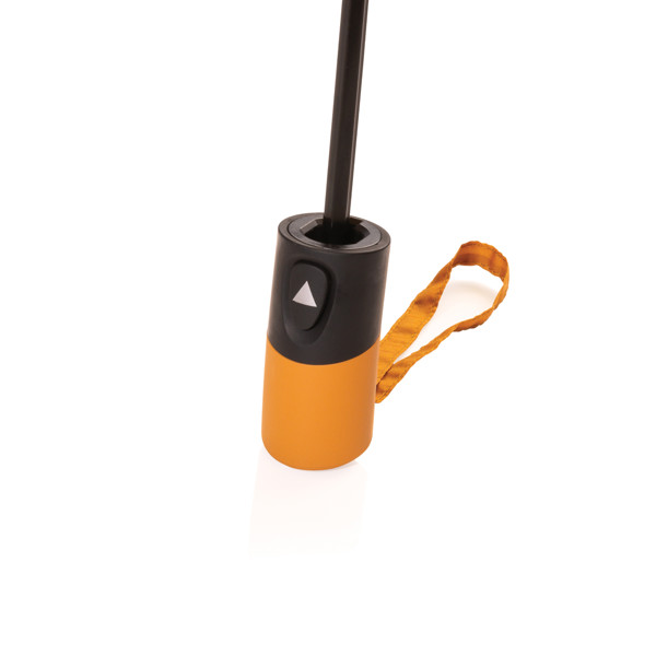 21" Impact AWARE™ 190T mini auto open umbrella - Sundial Orange
