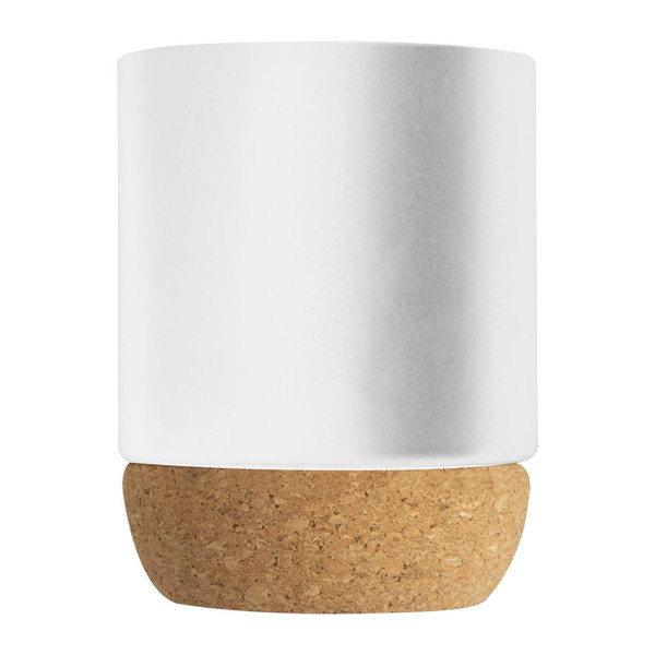 Ceramic Mug with Cork Base Gistel 350 ml - White