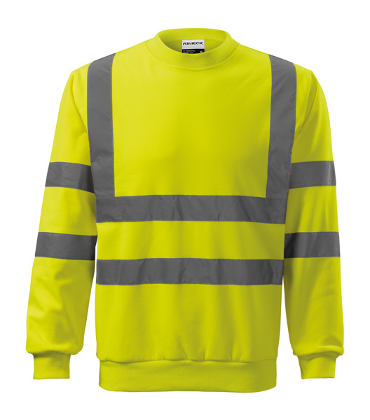 Mikina Unisex Rimeck® Hv Essential - Fluorescenční Žlutá / XL