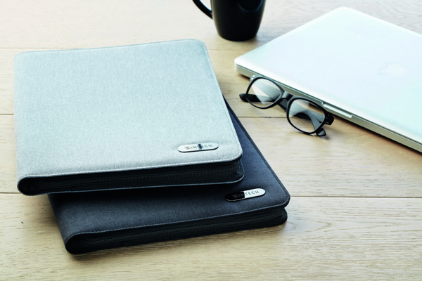 Cartella A4 con blocco Notes Folder - Grigio