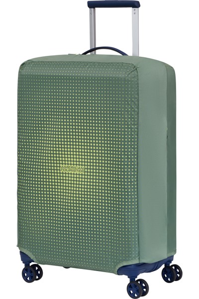 American Tourist. Ta Foldable Luggage Cover M - American Tourister - Olive / Lime Green