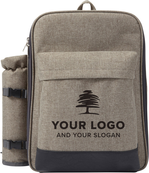 Mochila de poliéster para picnic (600D) Allison - Light Grey