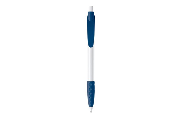 Cosmo ball pen rubber grip HC - White / Dark Blue