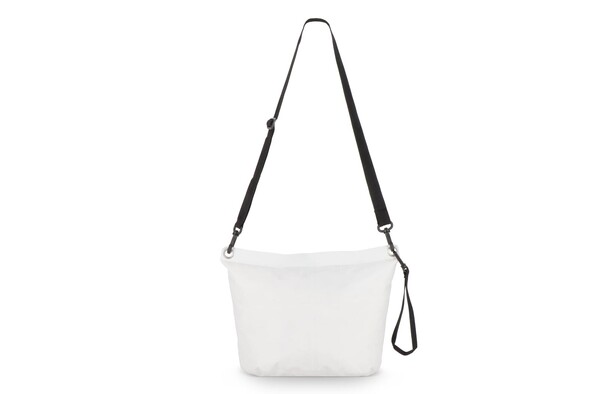 Water-Resistant Ripstop Shoulder Bag 33 x 23 x 13 cm - White