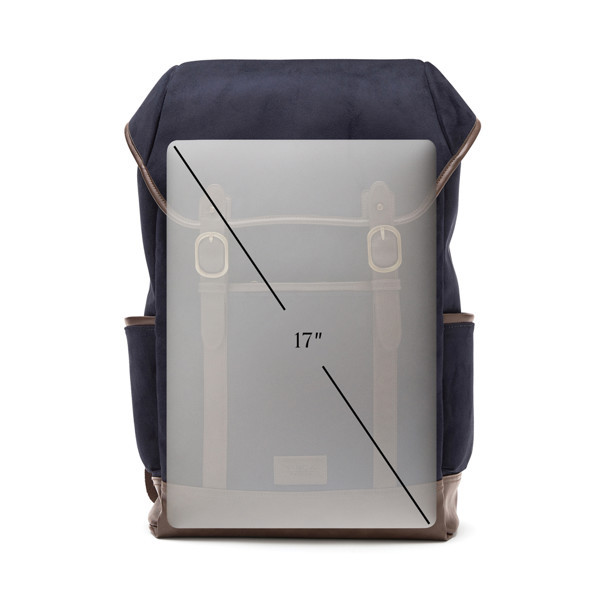 Vinga Hunton backpack, 17 inch laptop pocket - Blue