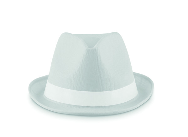 Cappello poliestere colorato Woogie - Bianco
