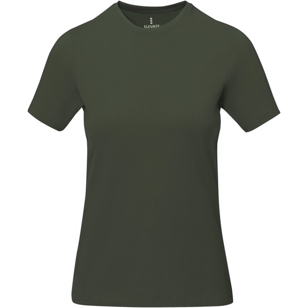 T-shirt de manga curta Nanaimo de mulher - Verde militar / XXL