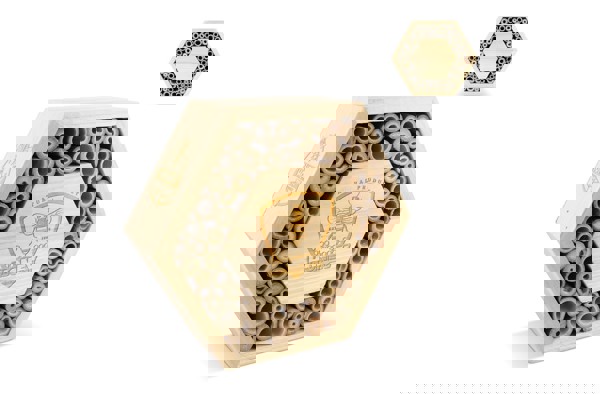 Bee House made of FSC Wood Hexagonal