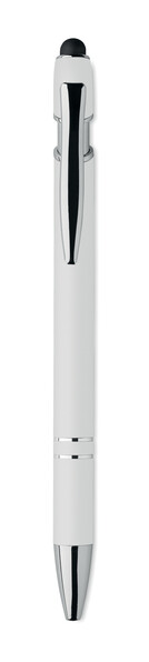 Recycled aluminium stylus pen Siparo - White