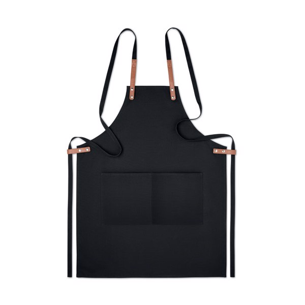 Organic cotton apron 340 gr/m² Nagpur Colour - Black