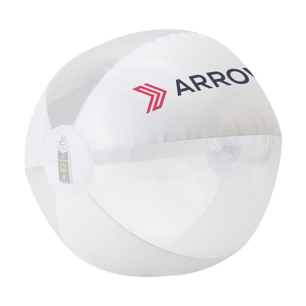 BeachBall Ø 24 cm - blanc/translucide