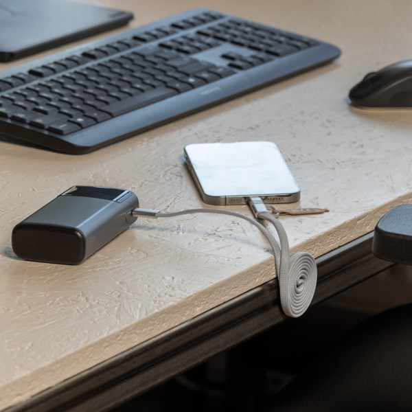 Arc RCS recycled Ultra-thin 60W 2 in 1 magnetic cable - Grey