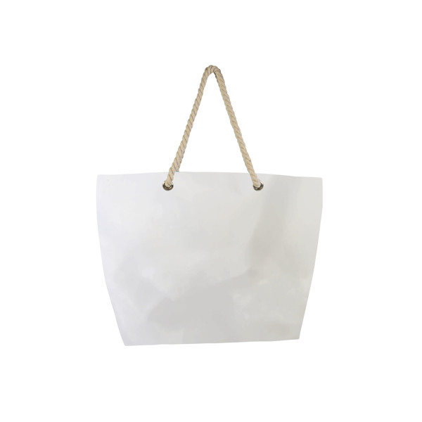 Τσάντα παραλίας από πολυεστέρα με κάτω μέρος και κλείσιμο με φερμουάρ