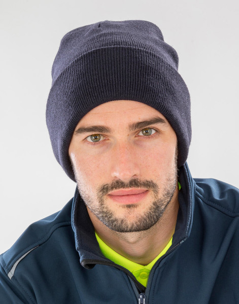 Recycled Woolly Ski Hat - Black / ONE SIZE